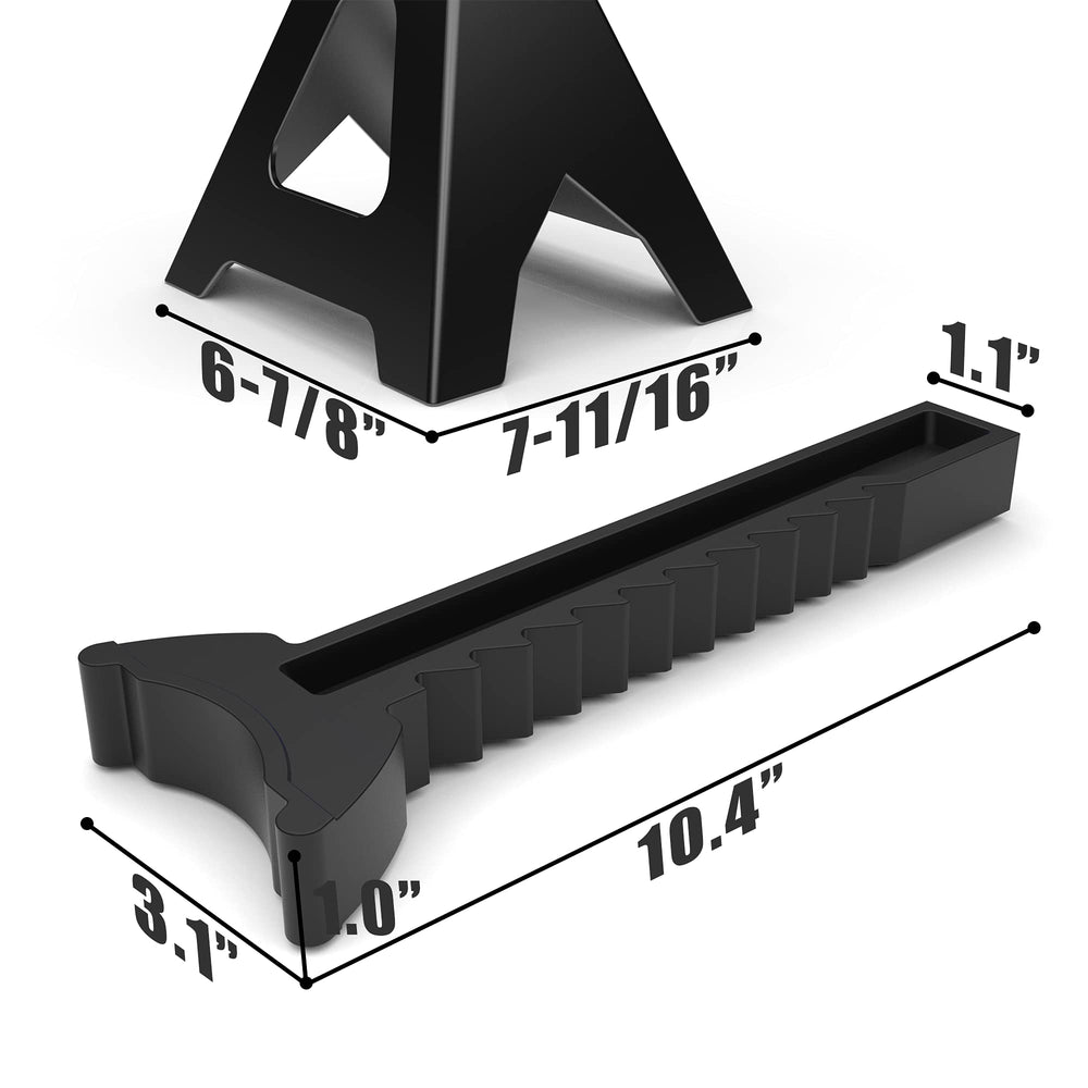 Torin AT43202B height adjustment range supports various vehicle heights.
