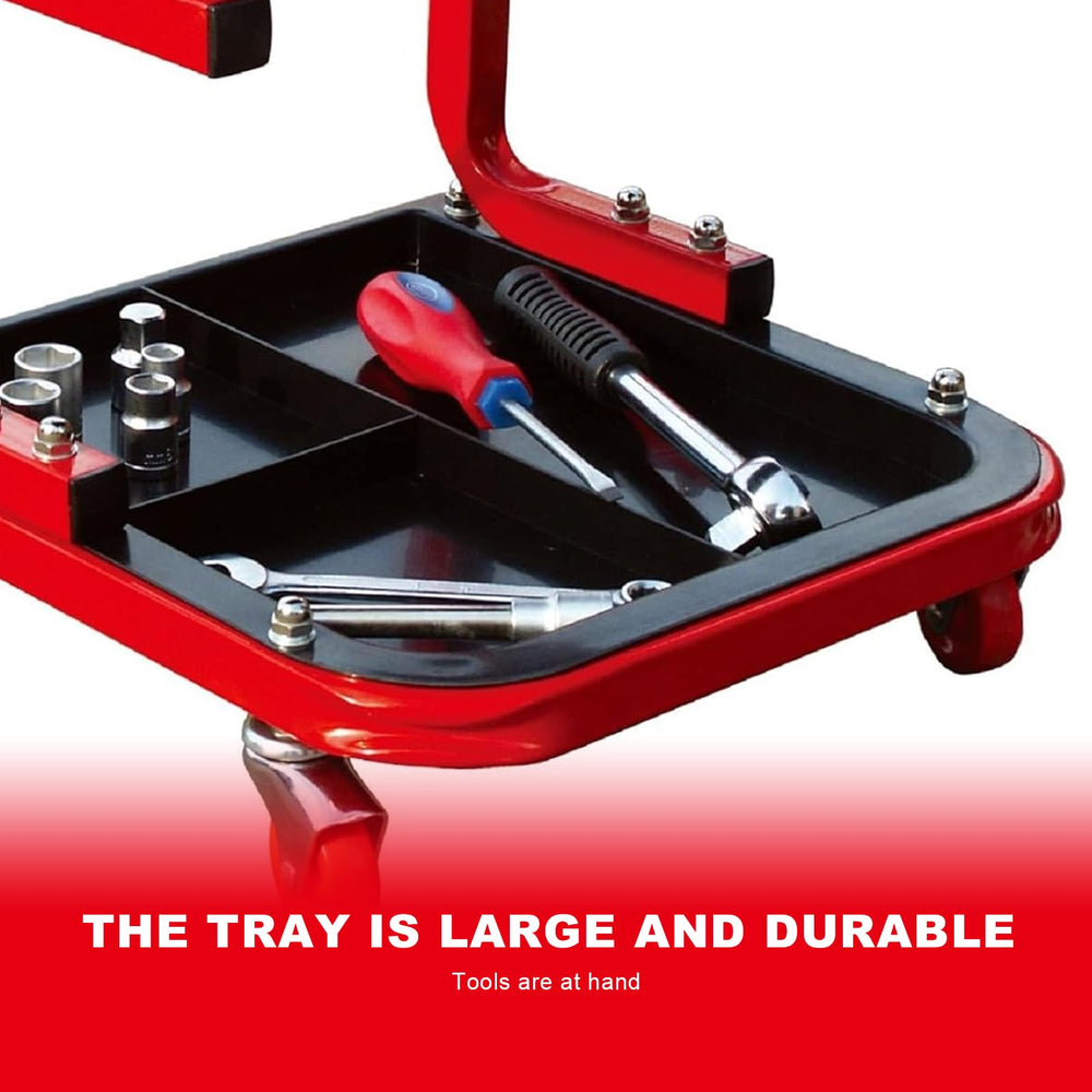 Four 360-degree swivel casters on Torin TR6300 enable smooth movement