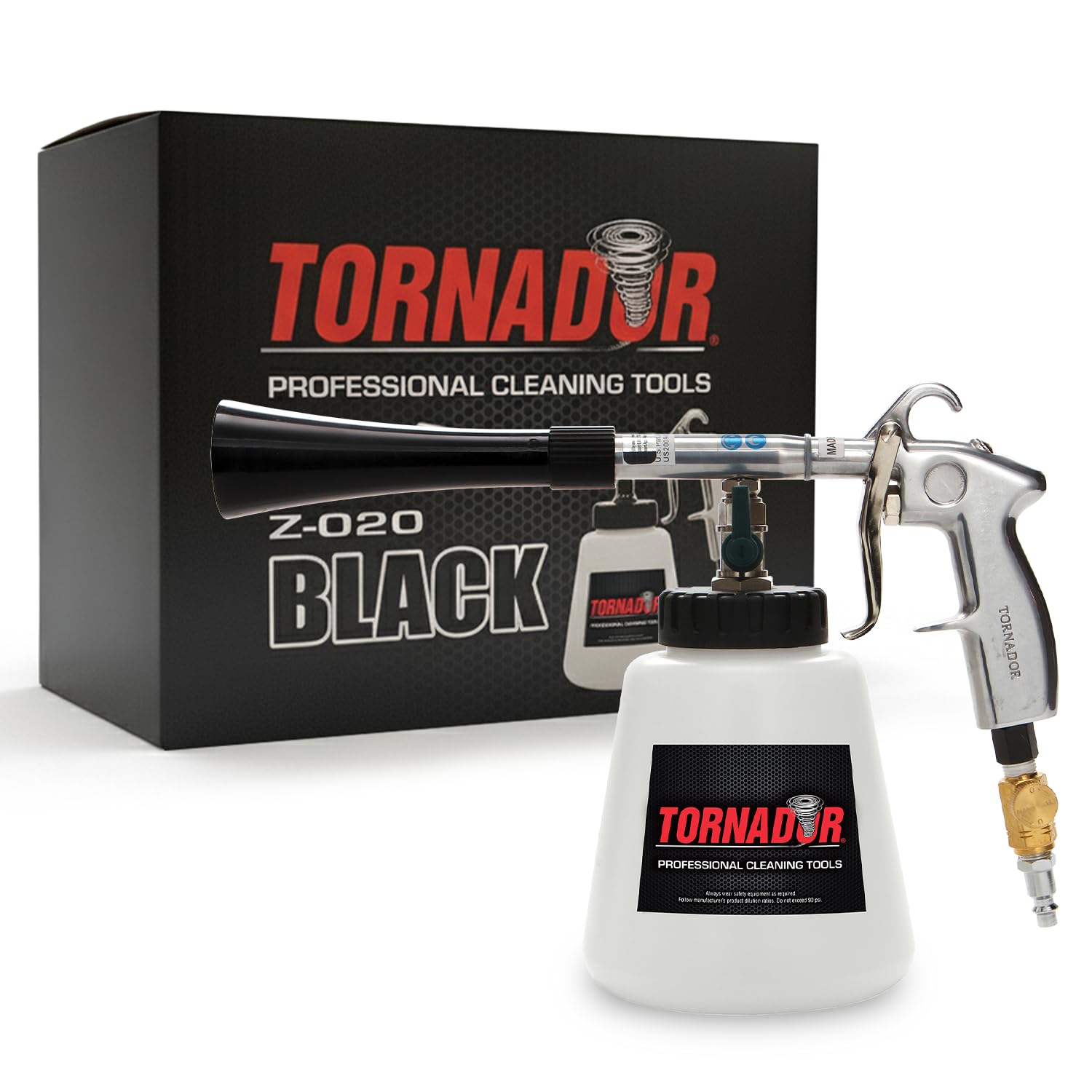 Tornador Black Z-020 with 32 oz reservoir for extended interior detailing sessions.