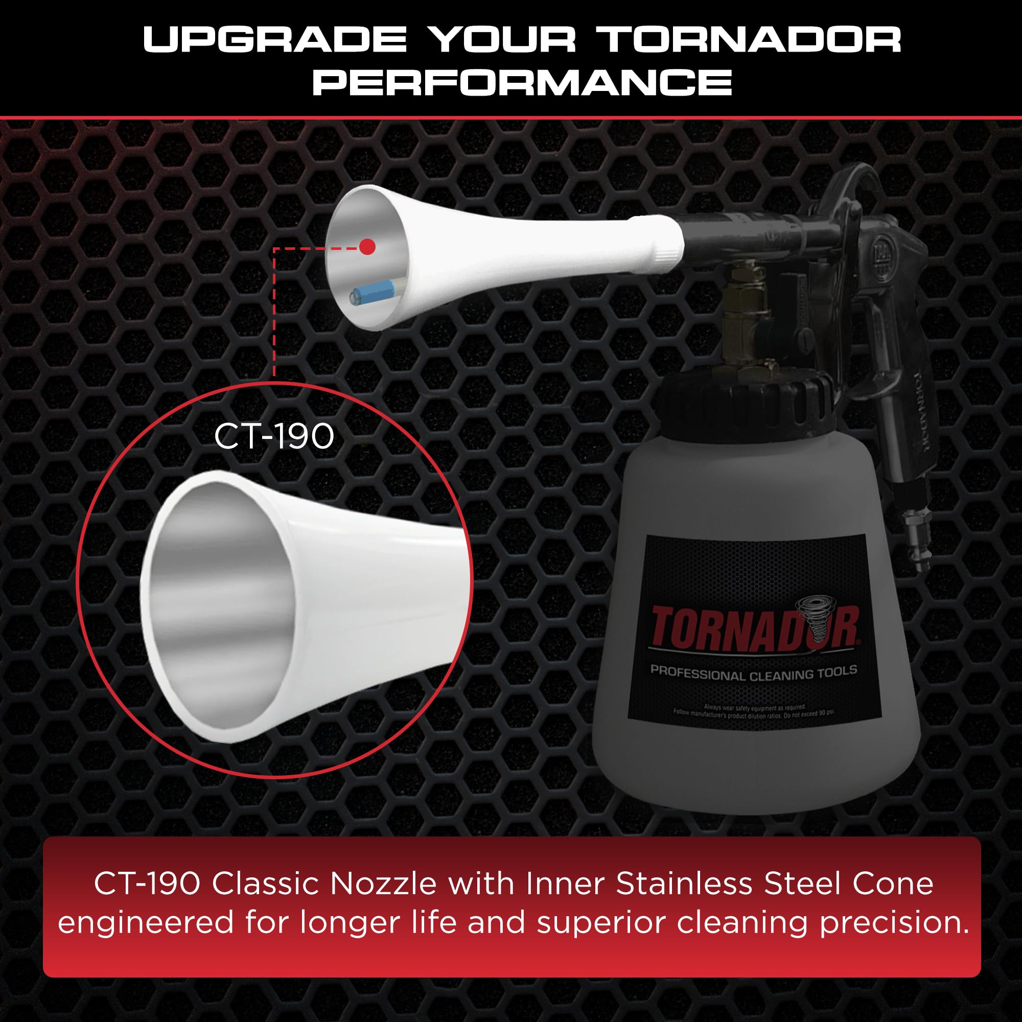 Tornador CT-190 replacement cone Z-010 shown for quick maintenance and compatibility.