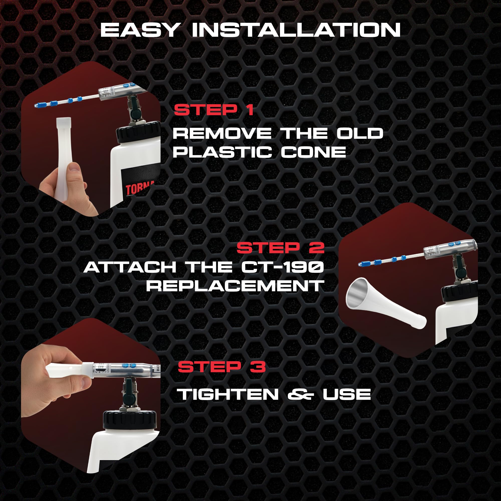 Tornador CT-190 works with Z-010 and Z-014 models for fast service and stability.