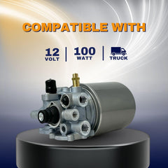 Close-up of integrated governor on the Torque air dryer