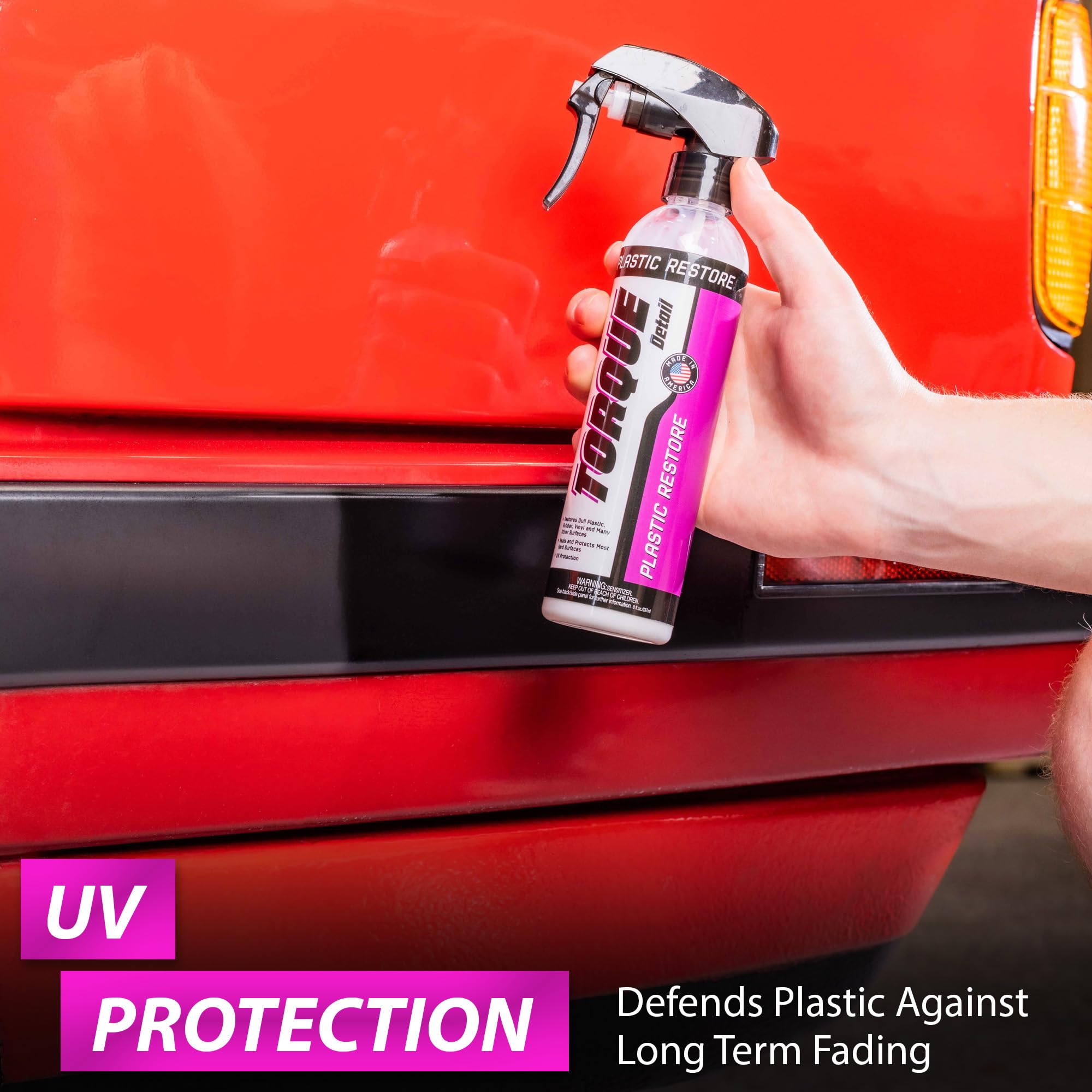 Torque Detail Before and After plastic restoration shows dramatic improvement.
