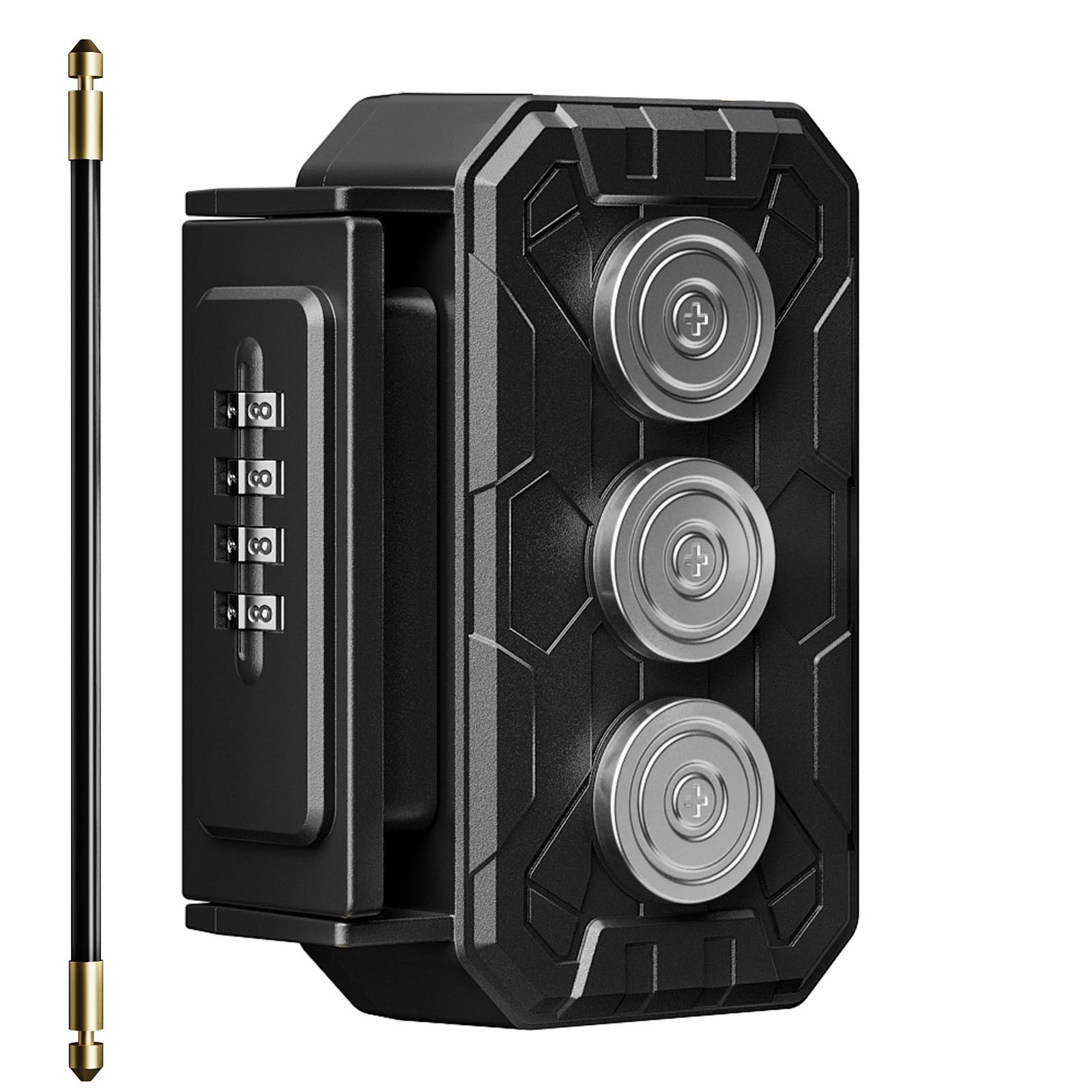 TOSICAM 3xN52 magnetic key box front view for quick, secure access