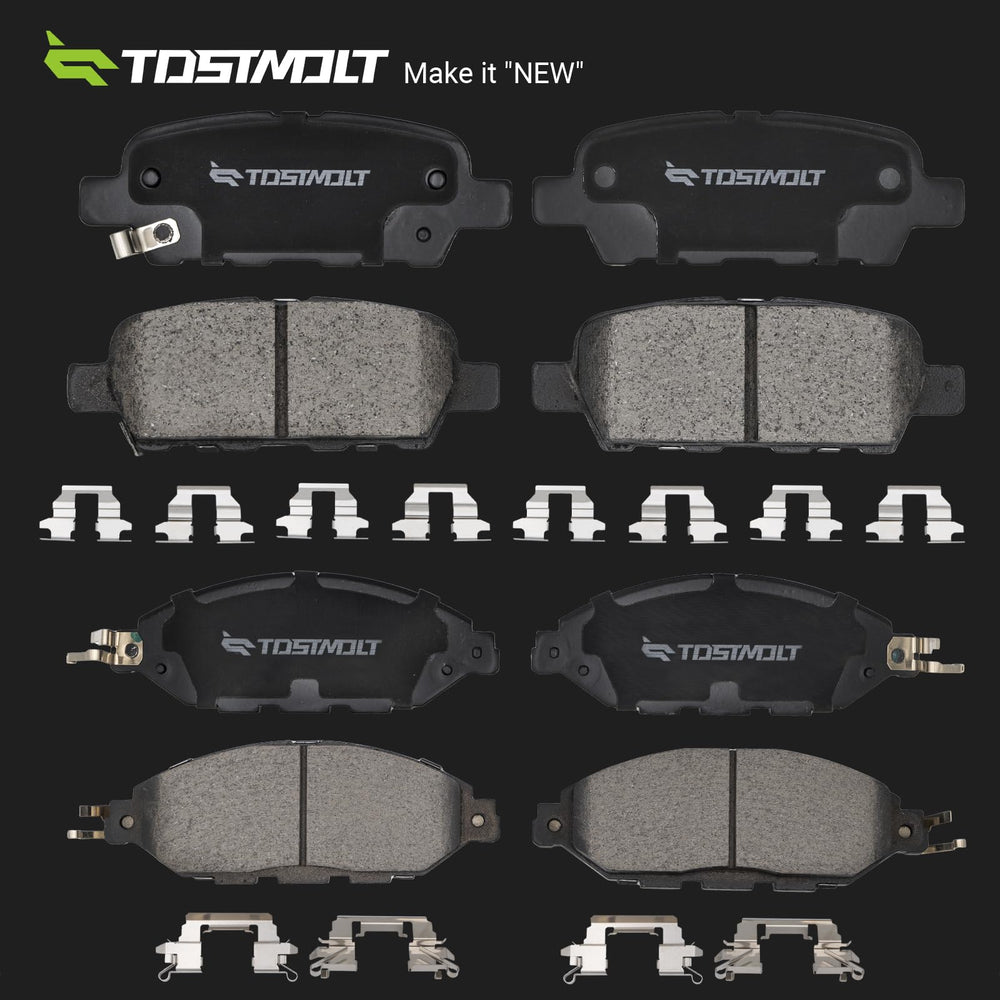 TOSTMOLT front ceramic brake pads for smooth braking and low dust