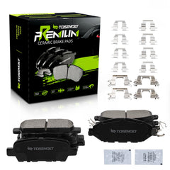 TOSTMOLT front and rear ceramic brake pads set for Nissan and Infiniti, quiet operation