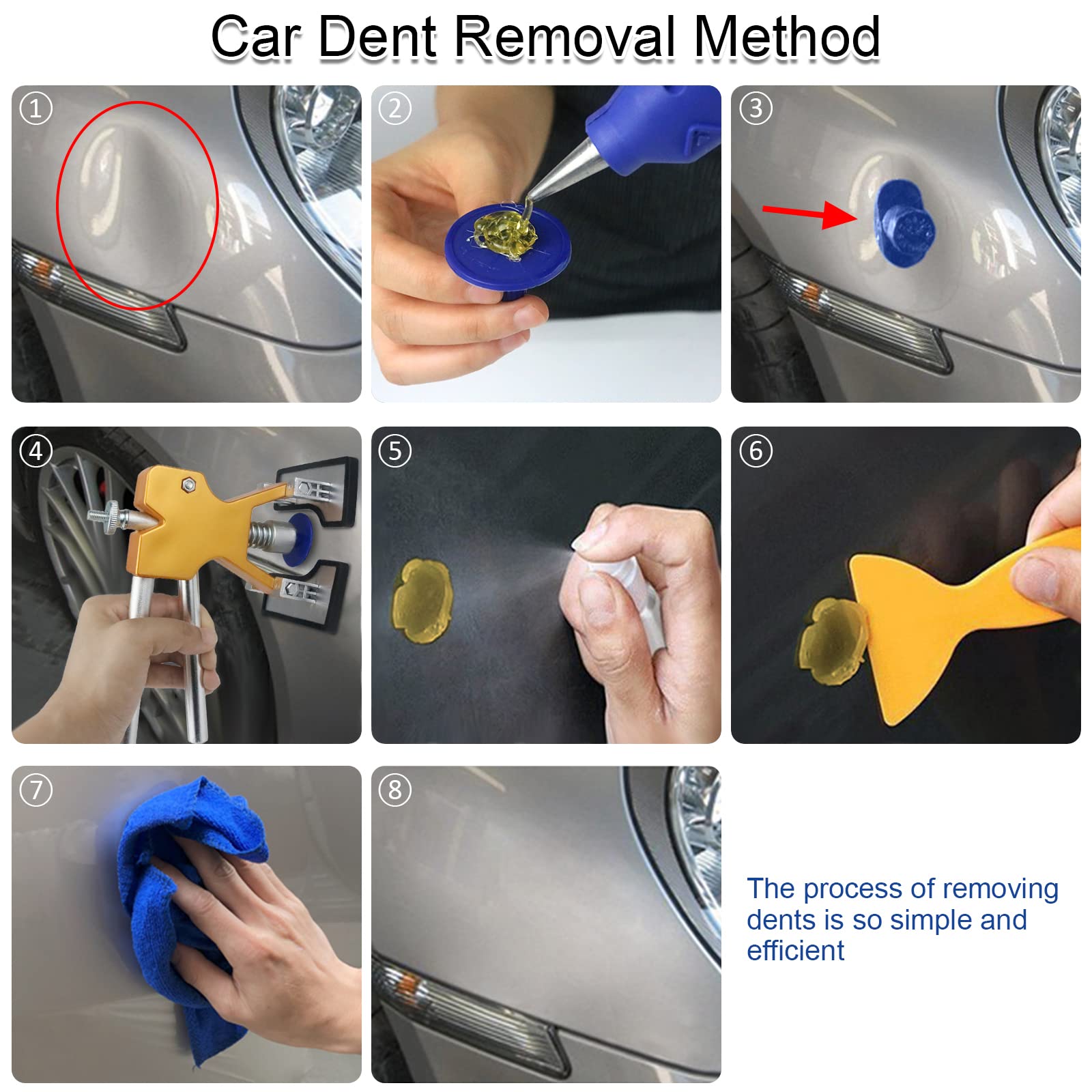Tosucs glue gun used for fast dent pulling and bonding
