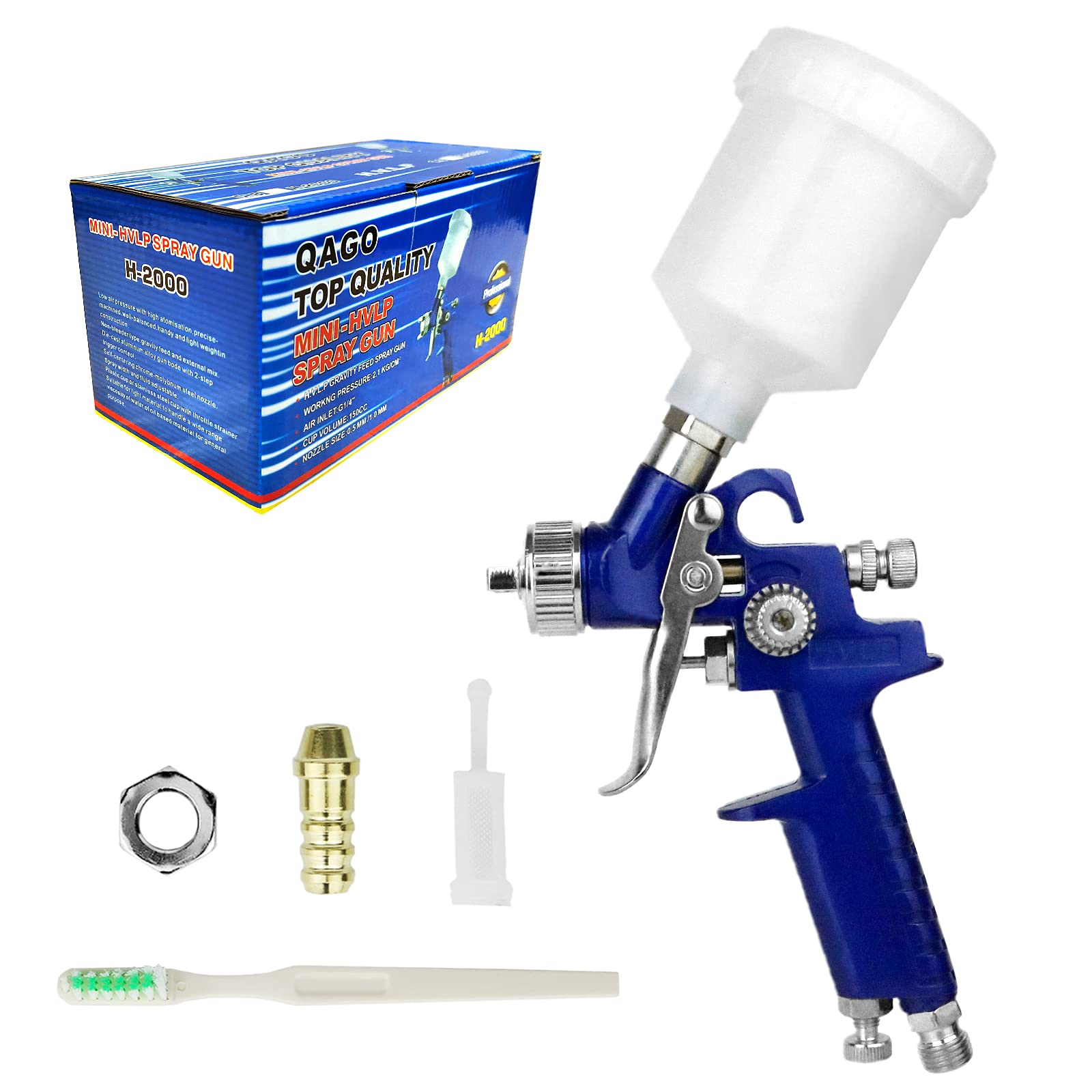 Tosucs HVLP spray gun with 125ml cup for precise car primer