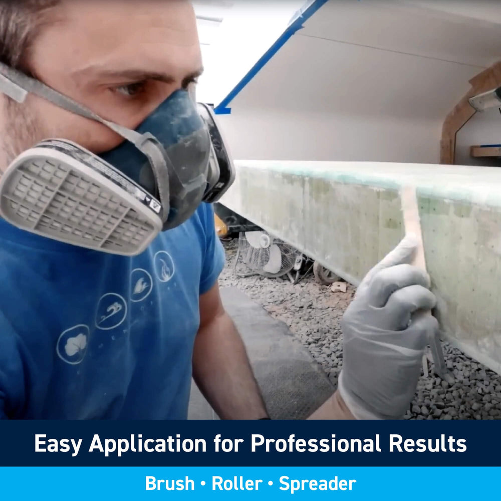 TotalBoat Polyester Structural Repair Putty adheres to wood, metal, and fiberglass substrates.