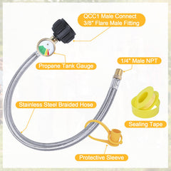 Tottist QCC1 1/4 inch inverted male flare connection for secure hookups