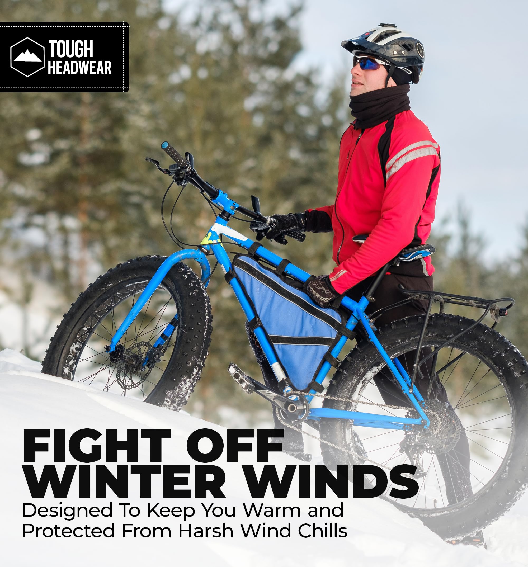 Tough Headwear balaclava thermal fleece keeps you warm in subzero temperatures.