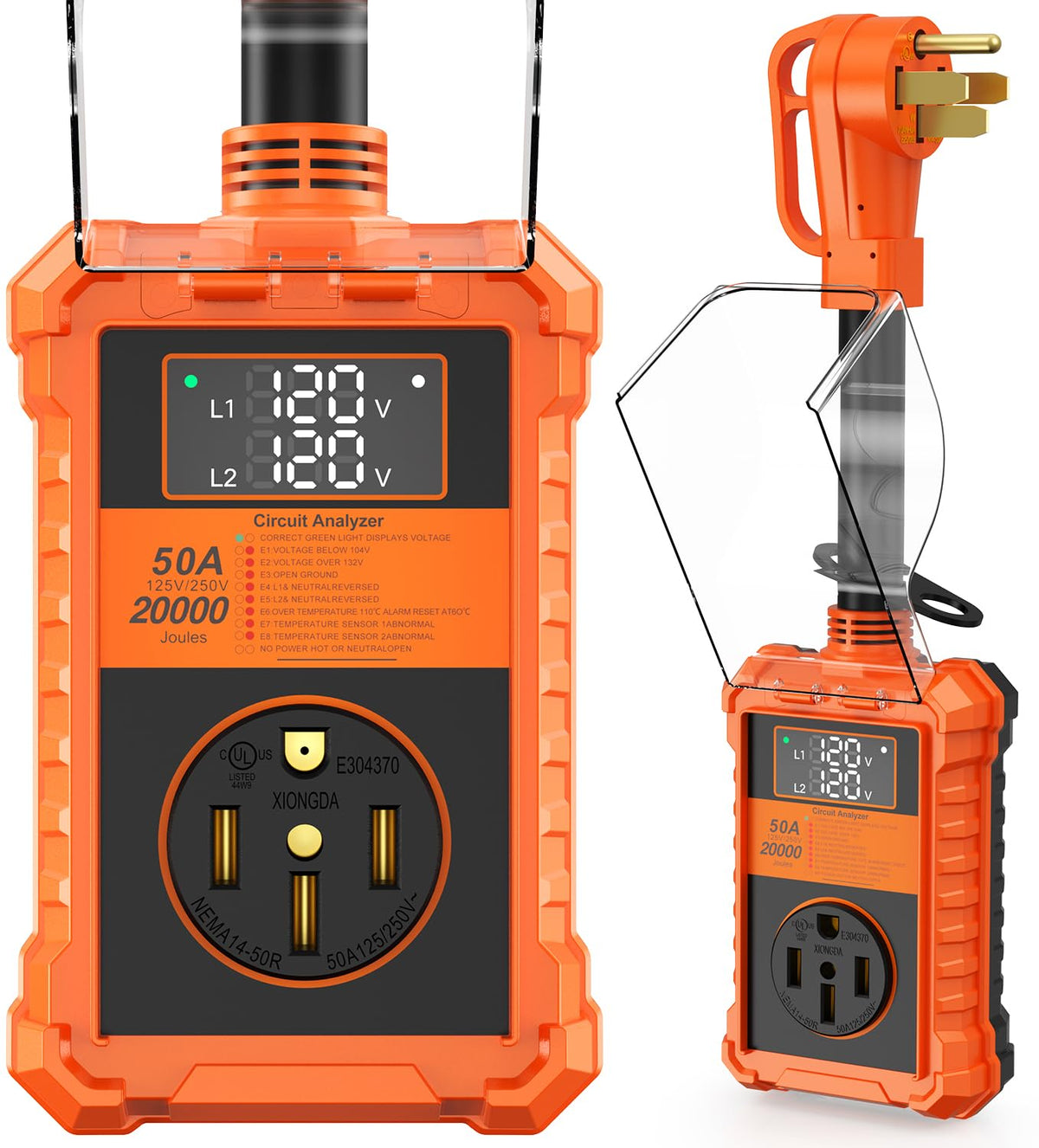 Toujreo RV surge protector 50 Amp safeguards your RV electrical system.