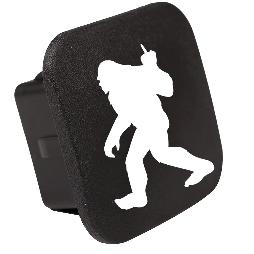 Toumeqi 2-inch trailer hitch cover installed shields the hitch from weather and debris