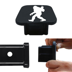 Toumeqi rubber hitch plug close-up shows durable construction and snug fit