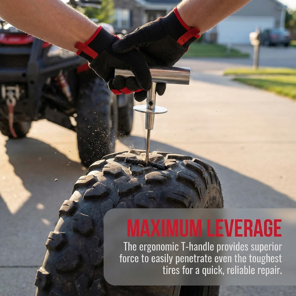 TOURGUARD durable steel components shown for strong, long-lasting tire repairs.