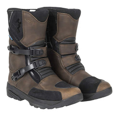 Tourmaster Trailblazer boot side view highlights rugged microfiber for durability.