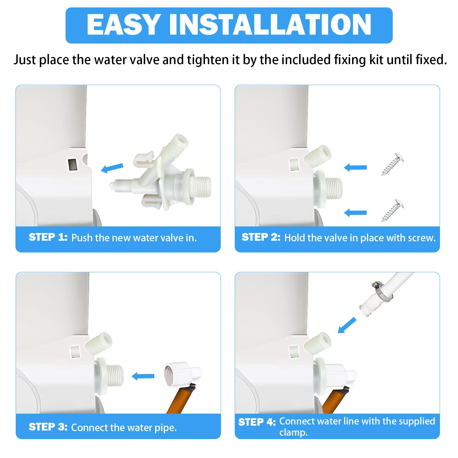 TOVEN-RV installation hardware included simplifies repair