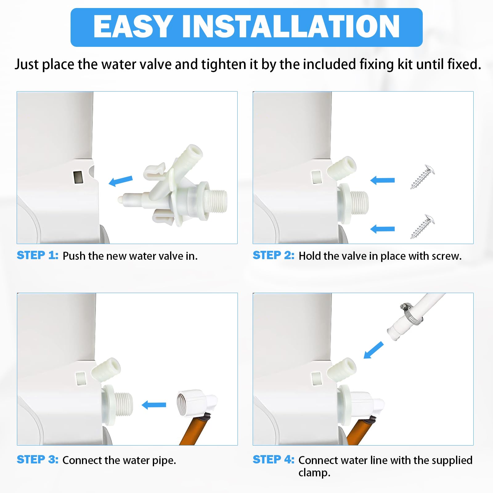TOVEN-RV leak-prevention valve assembly restores reliable performance for pedal-flush toilets