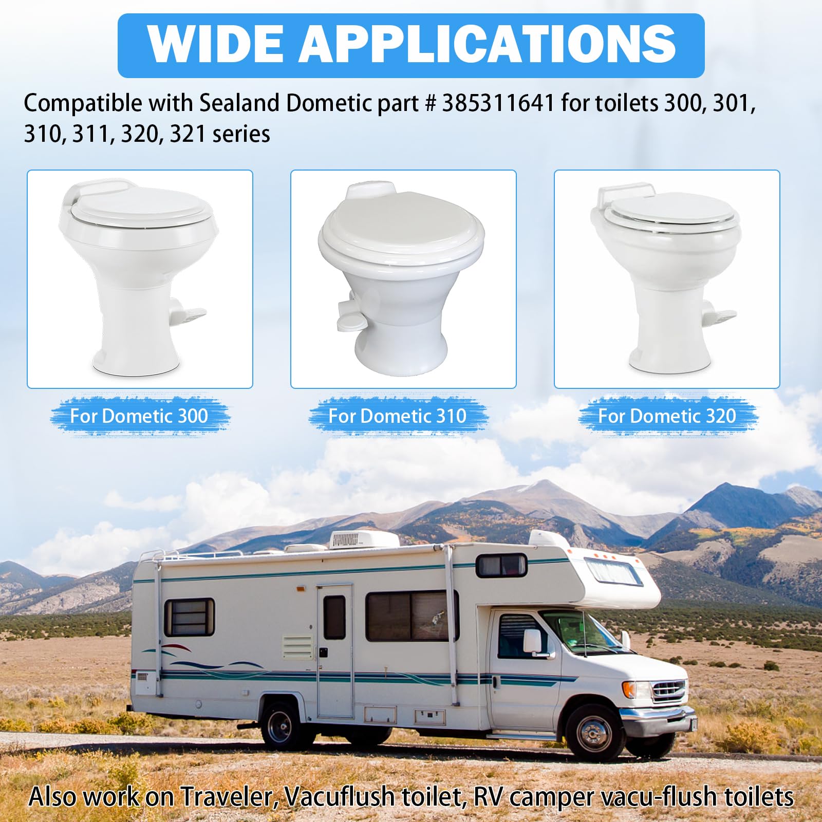 TOVEN-RV traveler and Vacu-Flush compatibility highlights versatile RV compatibility