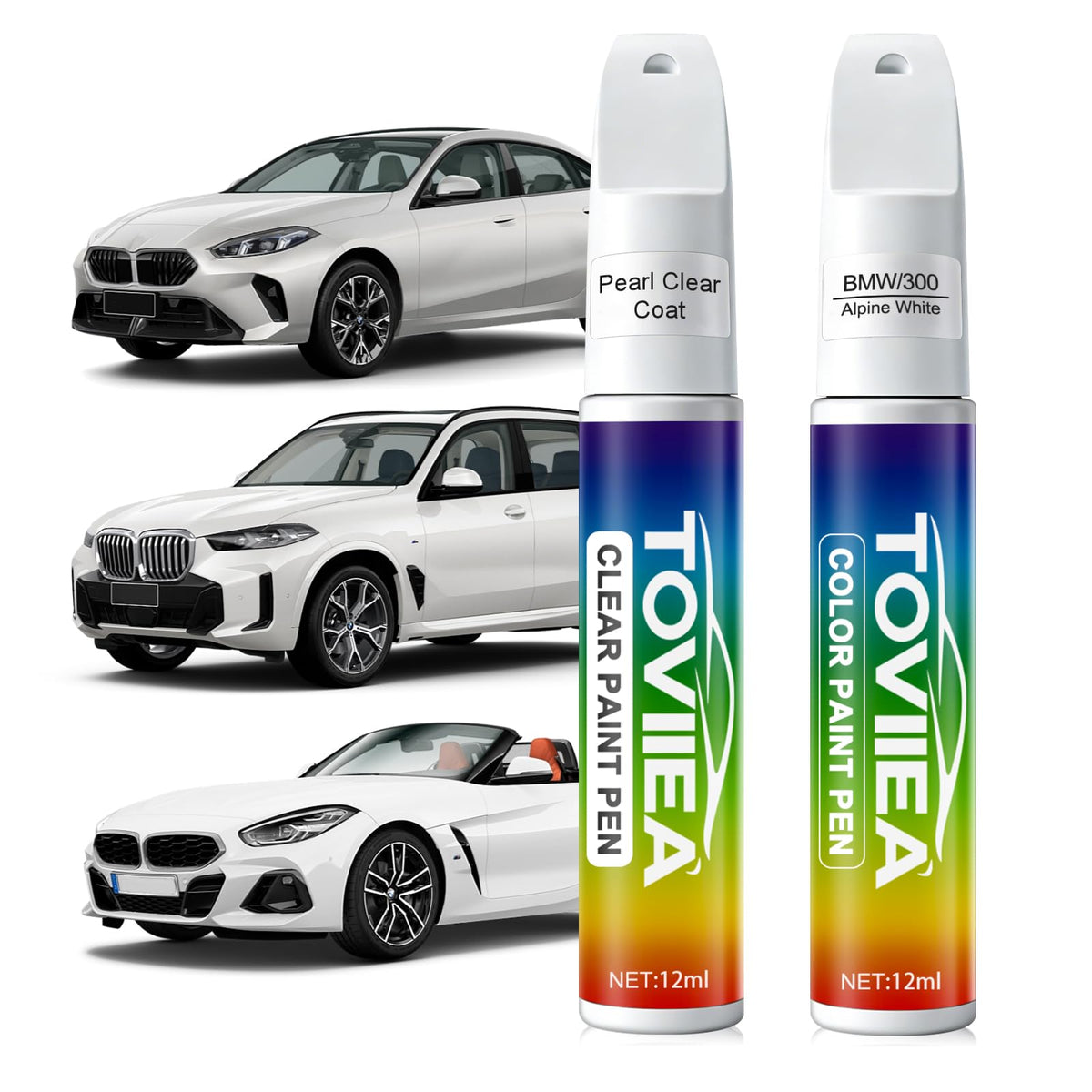 Toviiea Alpine White 300 color paint bottle for BMW touch-ups
