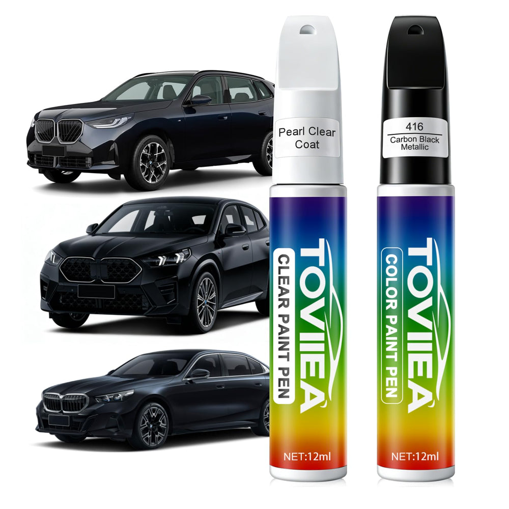 Toviiea carbon black metallic 416 paint bottle for precise BMW color matching.