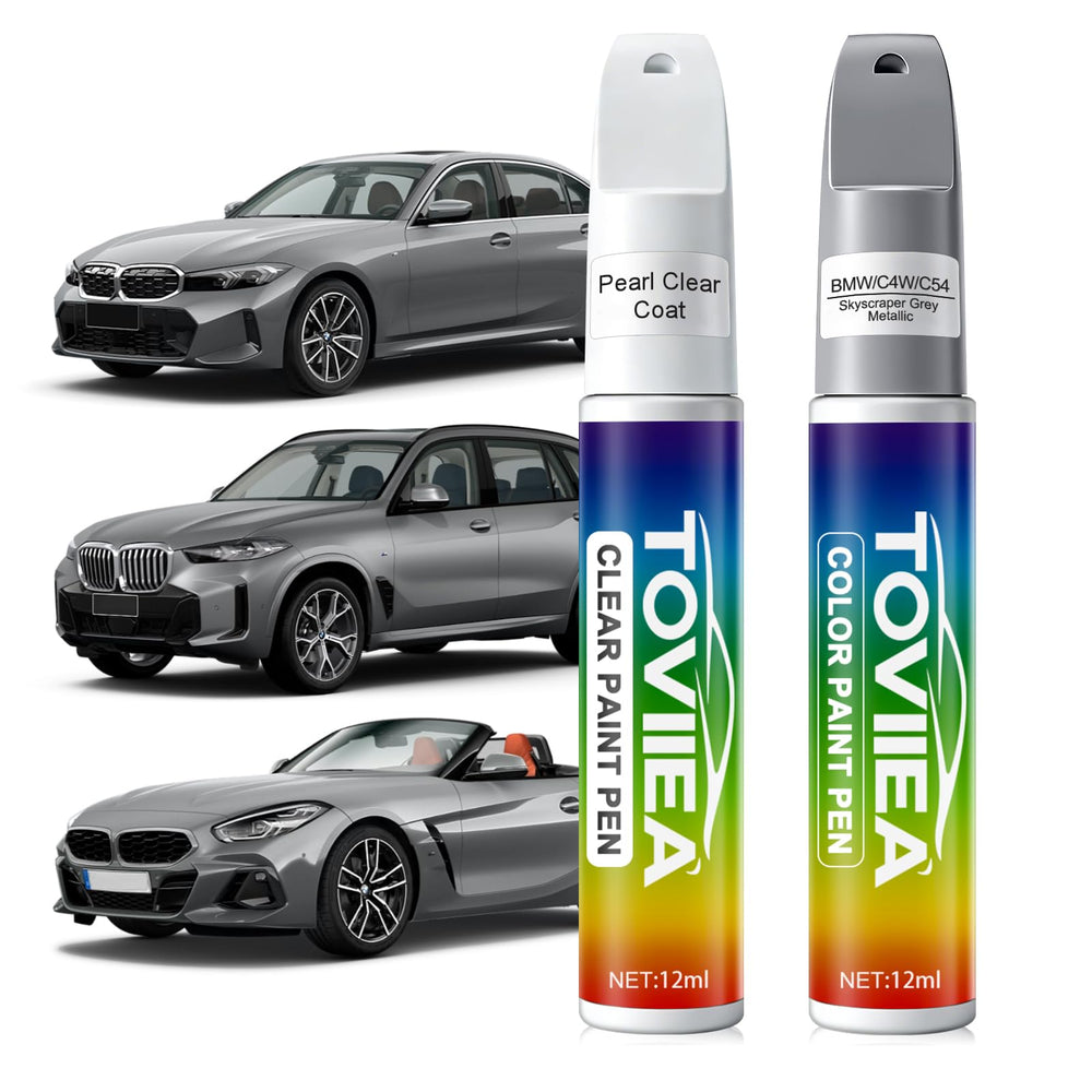 Toviiea Skyscraper Grey Metallic bottle pour shows color-matched precision for BMW touch-ups