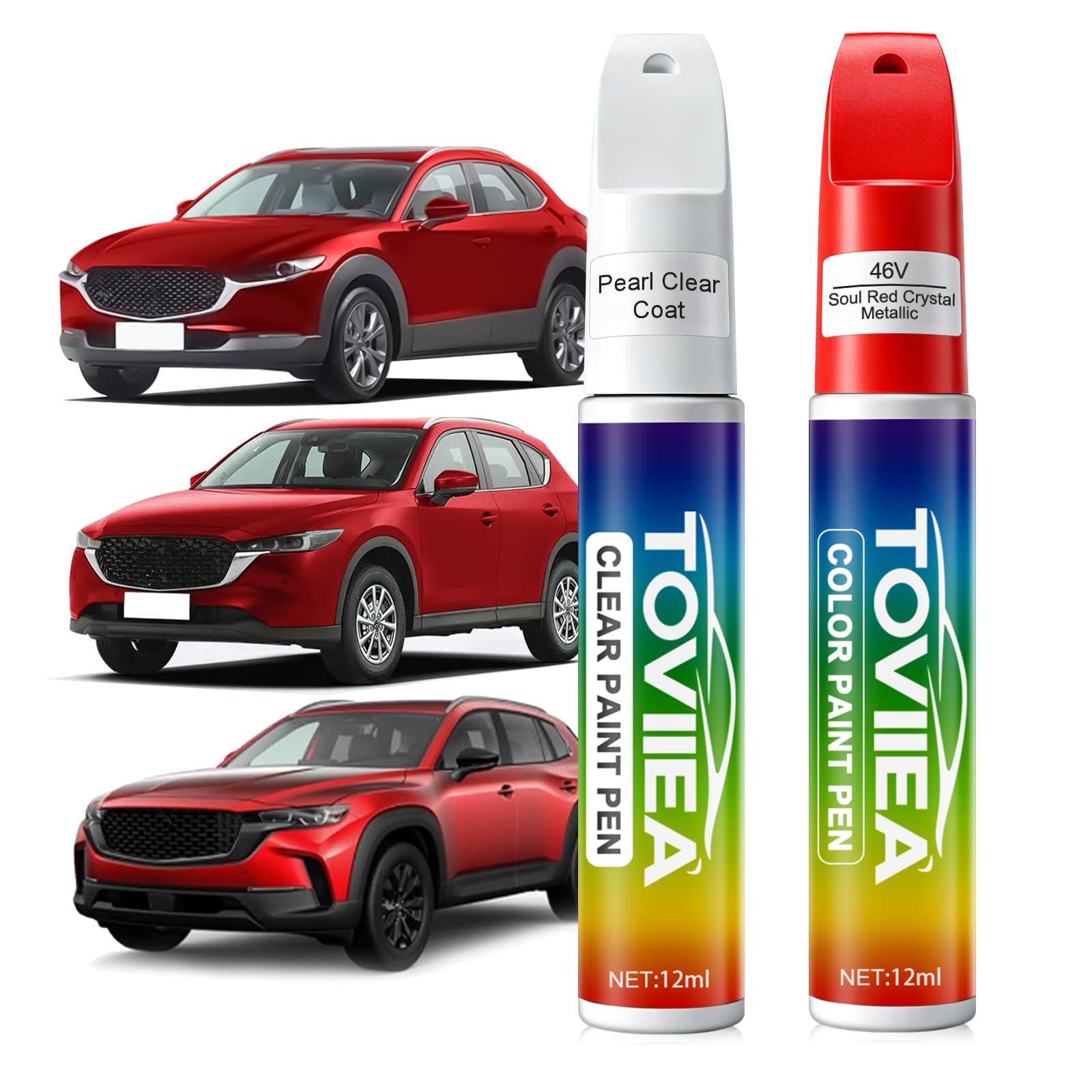 Toviiea Soul Red Crystal Metallic paint bottle for precise color matching on chips