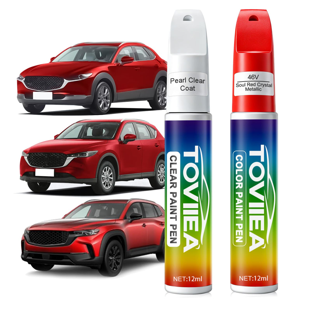 Toviiea Soul Red Crystal Metallic paint bottle for precise color matching on chips