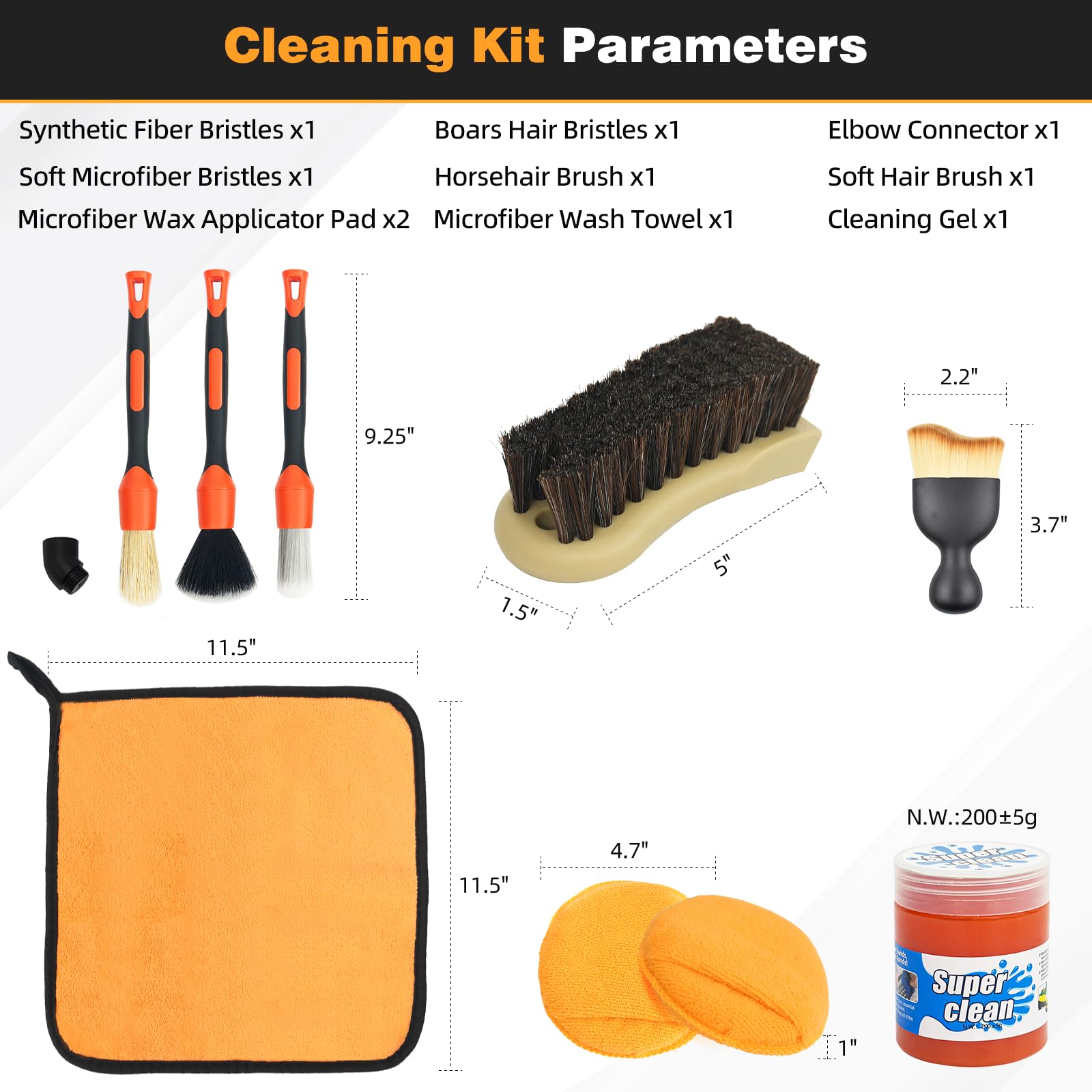 TOWBRUS car detailing kit offers all-in-one interior and exterior cleaning.