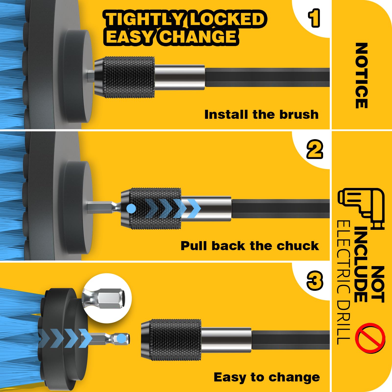 TOWBRUS extended reach attachment for hard-to-reach areas.