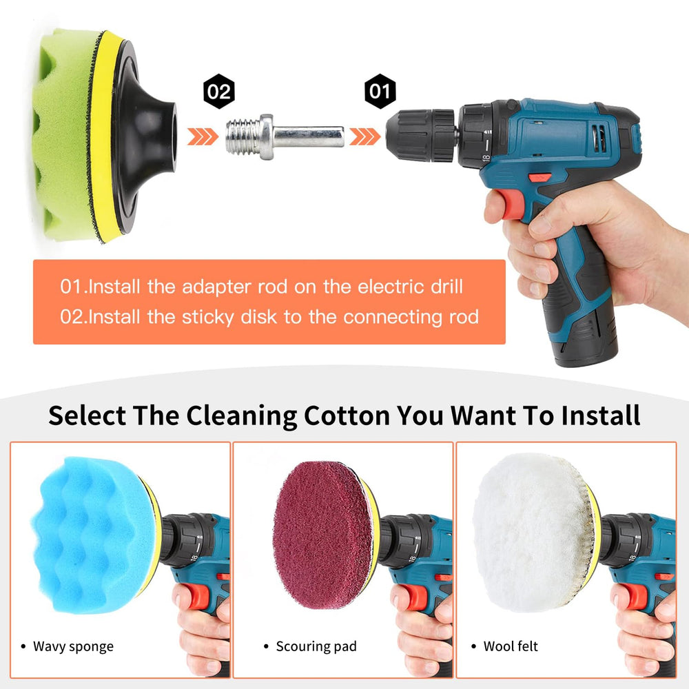 Towbrus scouring pads remove grease without scratching surfaces.