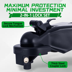 TOWBUBING lock kit powder-coated finish demonstrates weather resistance