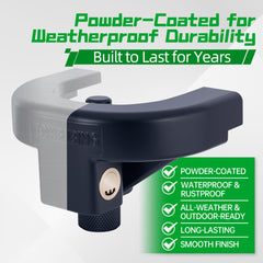 TOWBUBING tamper-proof cylinder highlights theft deterrence
