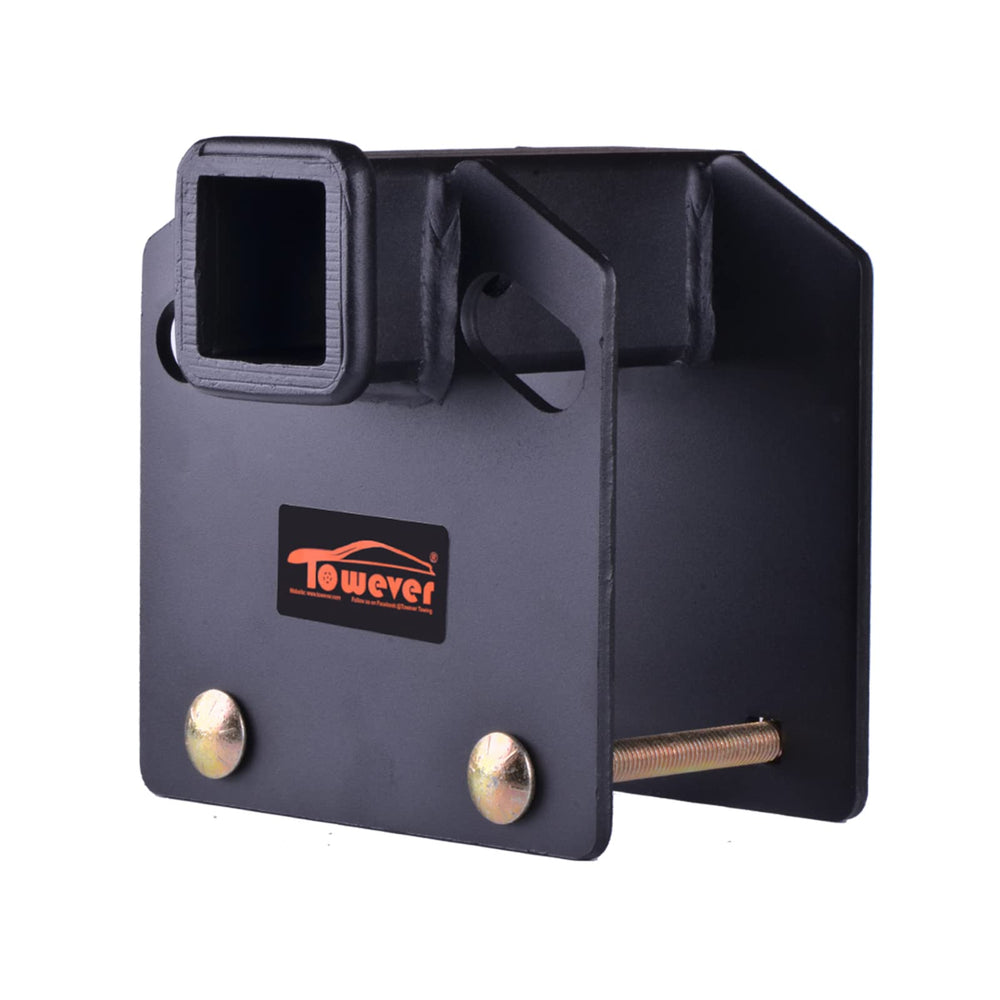 TowEver 83803 bumper hitch with black powder coat close-up