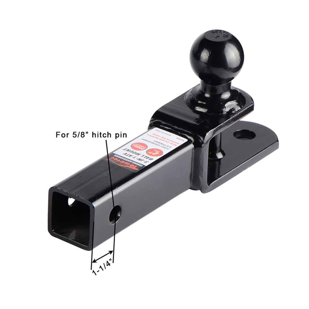 Towever 84209-clevis-pin-hole shows extra hole for trailers and accessories
