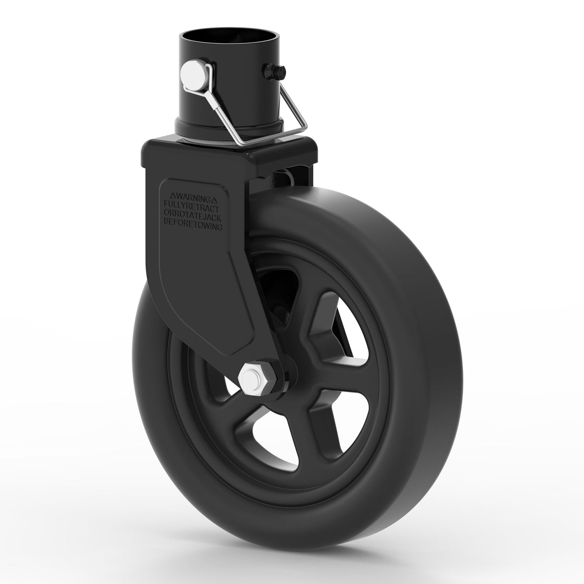 TowKing 2000lbs trailer jack swivel caster for stable lifting on boats and trailers.