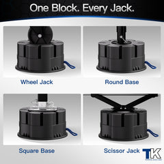 TOWKING anti-tilt cone base with eight ribs stabilizes on uneven surfaces