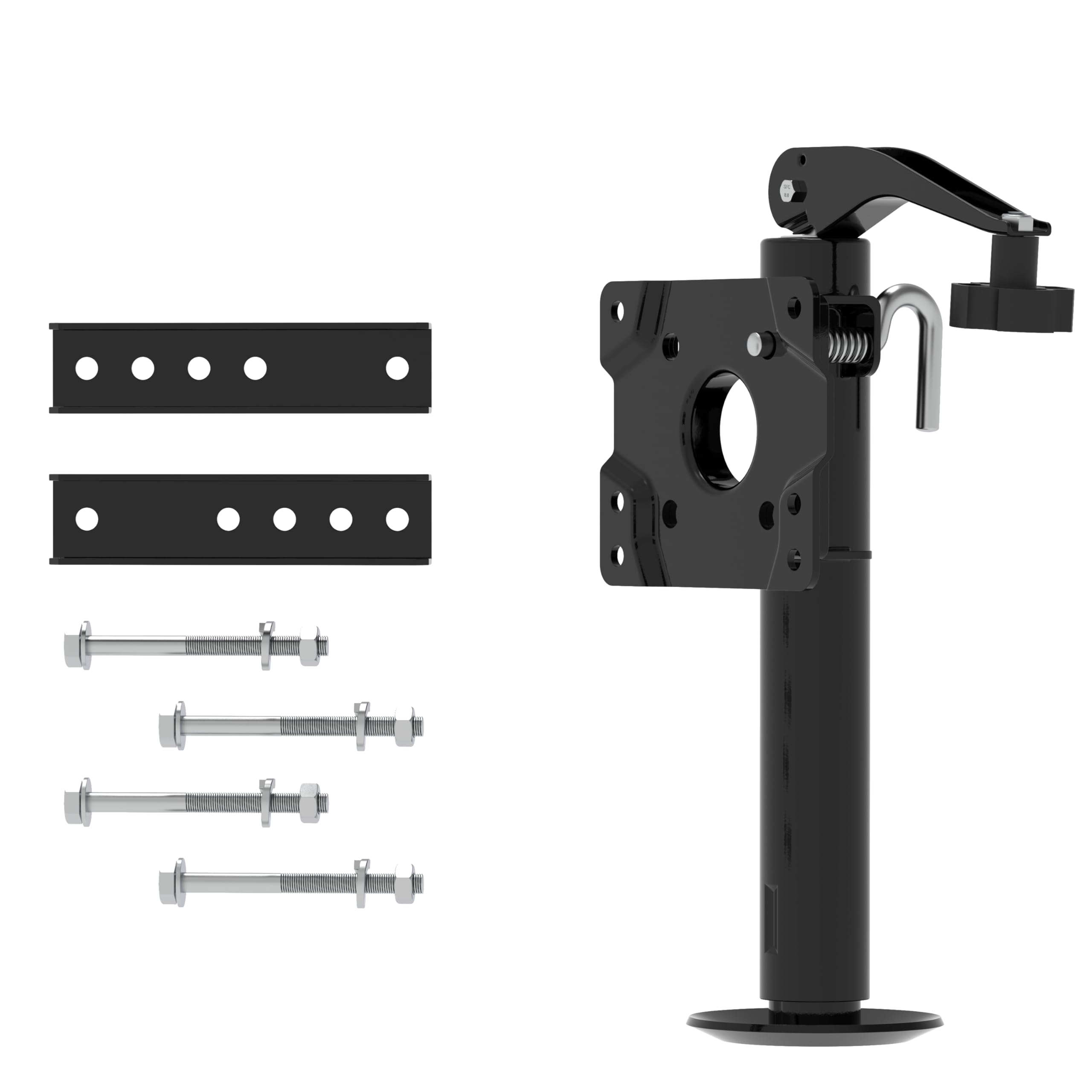 TowKing corrosion-resistant heavy-duty steel trailer jack ready for outdoor use