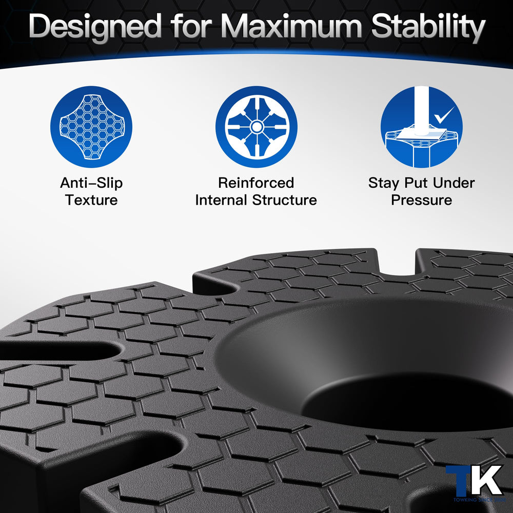 TOWKING drainage holes and ergonomic grip ease handling during placement.