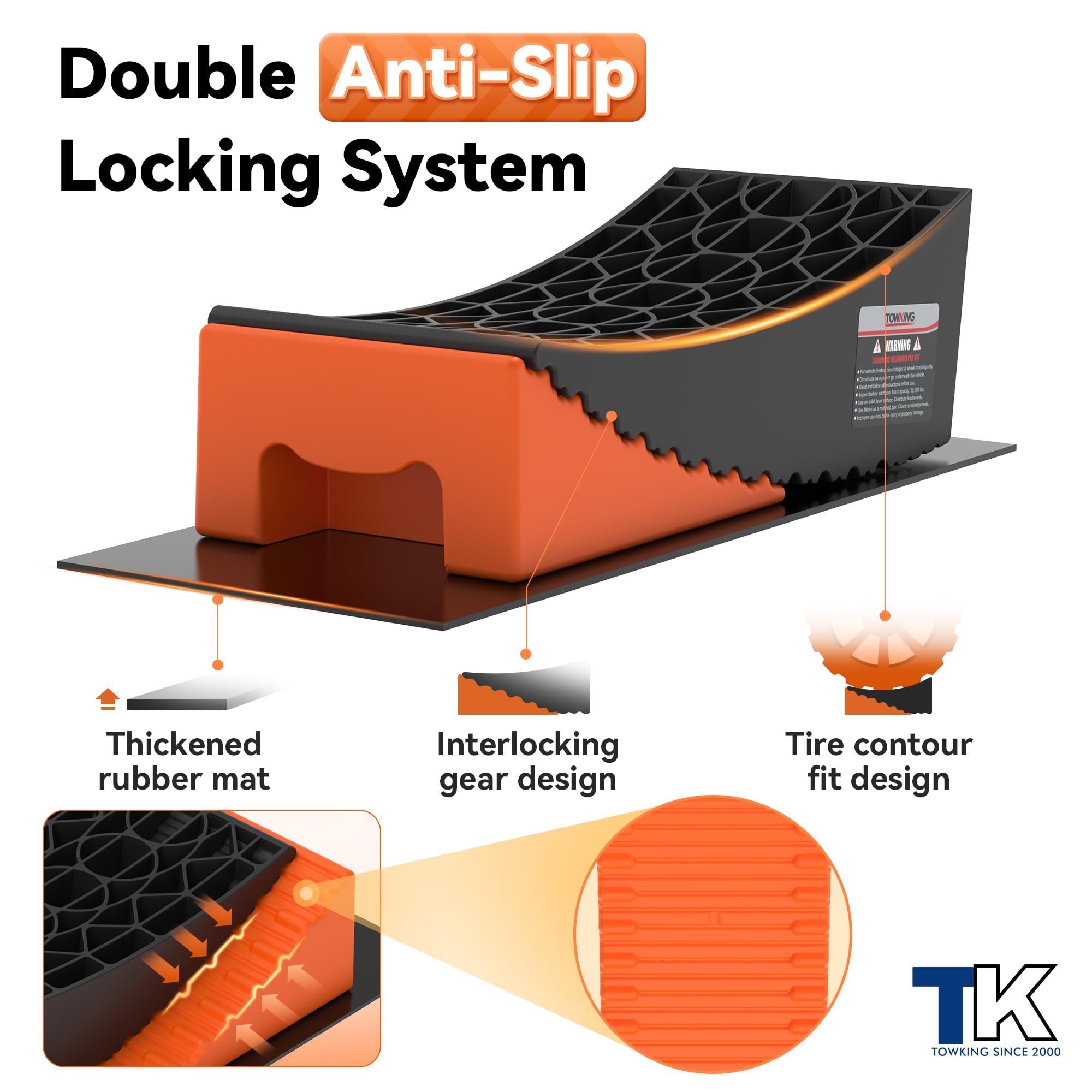 TowKing HDPE construction resists UV and weathering for outdoor use.