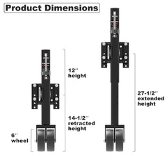 Towking 1500 lbs load capacity supports lightweight trailers and small boats.