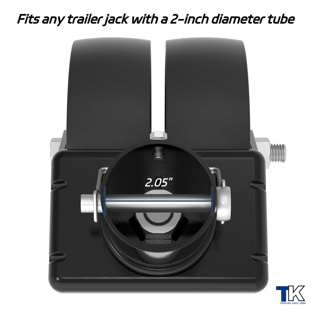 TowKING 6-inch wheels improve maneuverability for boats and utility trailers.