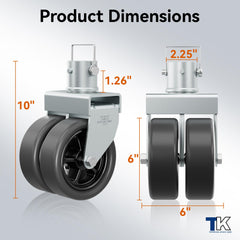 TOWKING reinforced bracket design with dual side plates adds strength