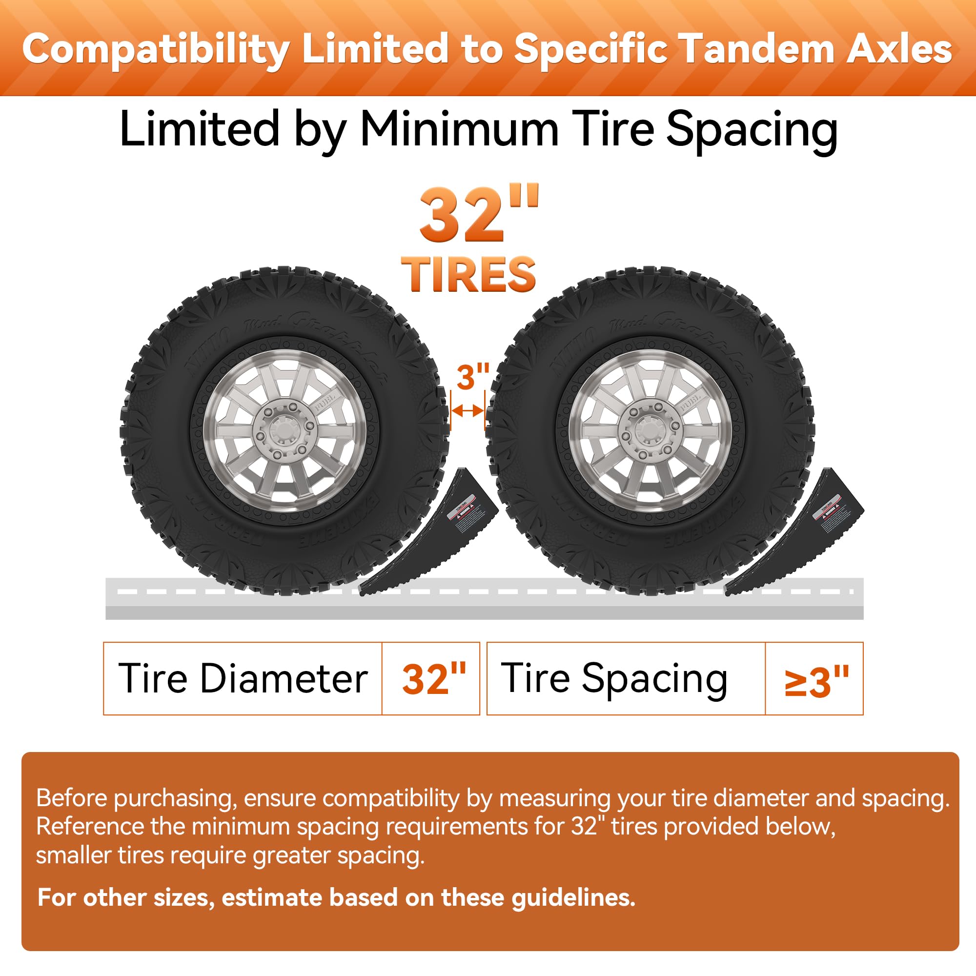 TowKing rubber grip mats reduce movement and tire wear.