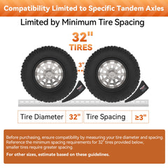 TowKing rubber grip mats reduce movement and tire wear.