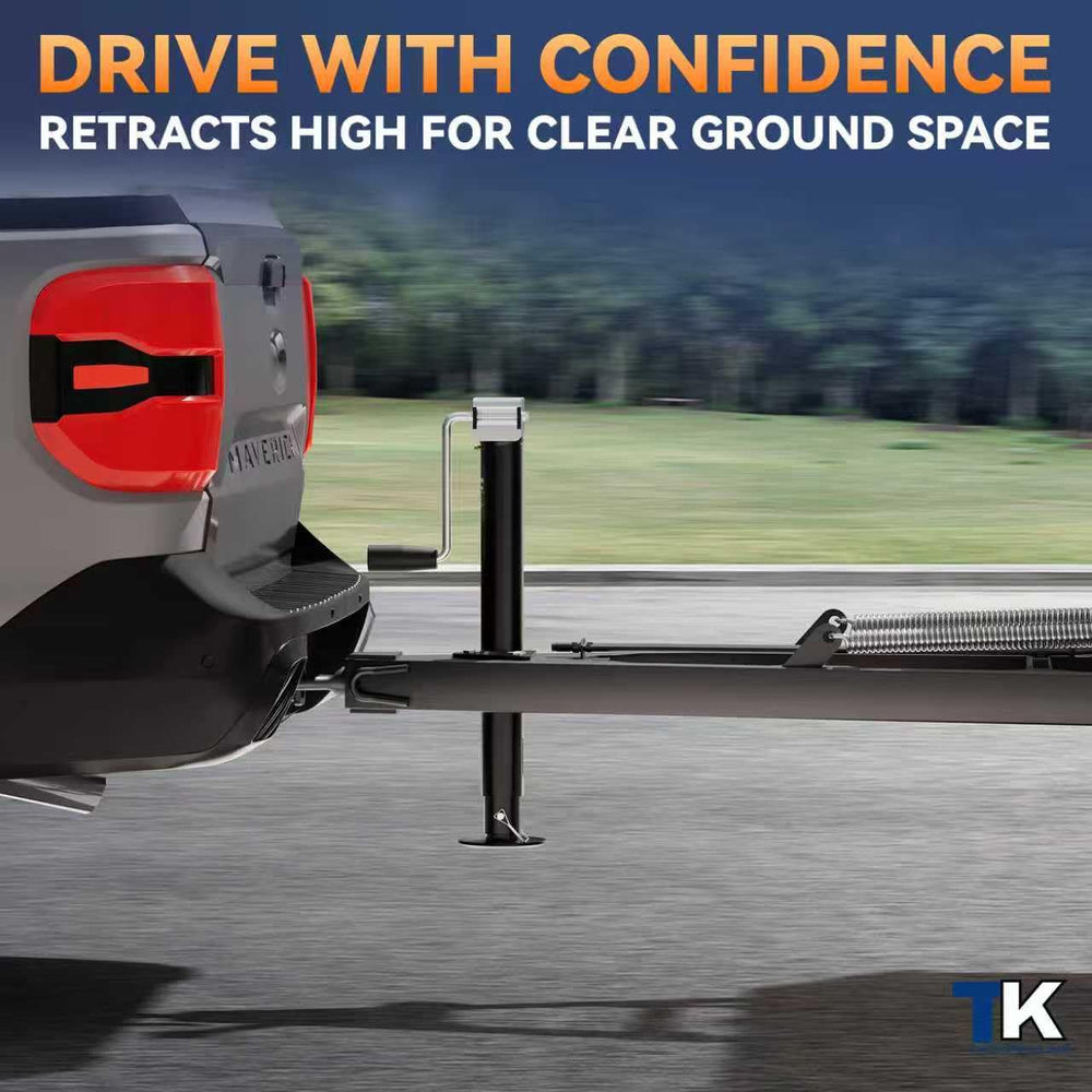 TowKing sidewind operation makes height adjustments straightforward and smooth