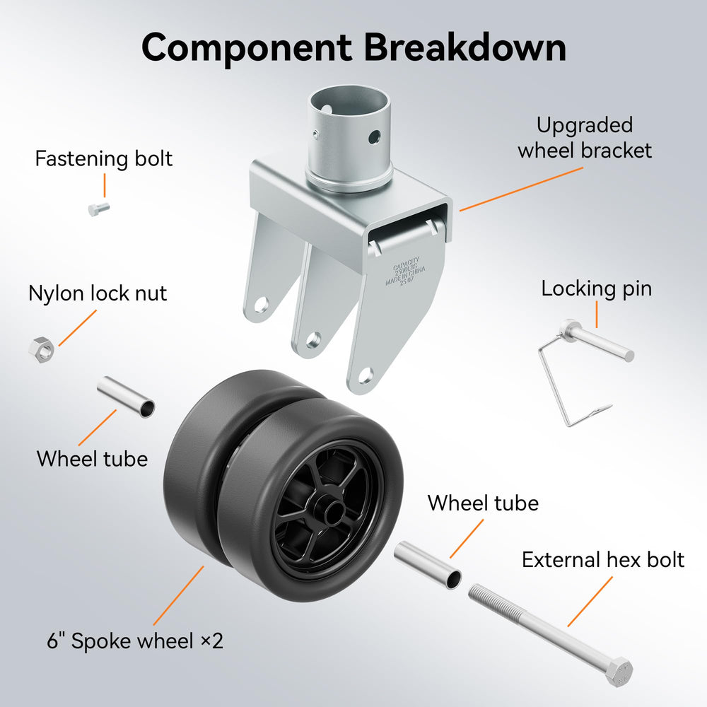 TOWKING durable silver finish pairs with rugged trailer equipment