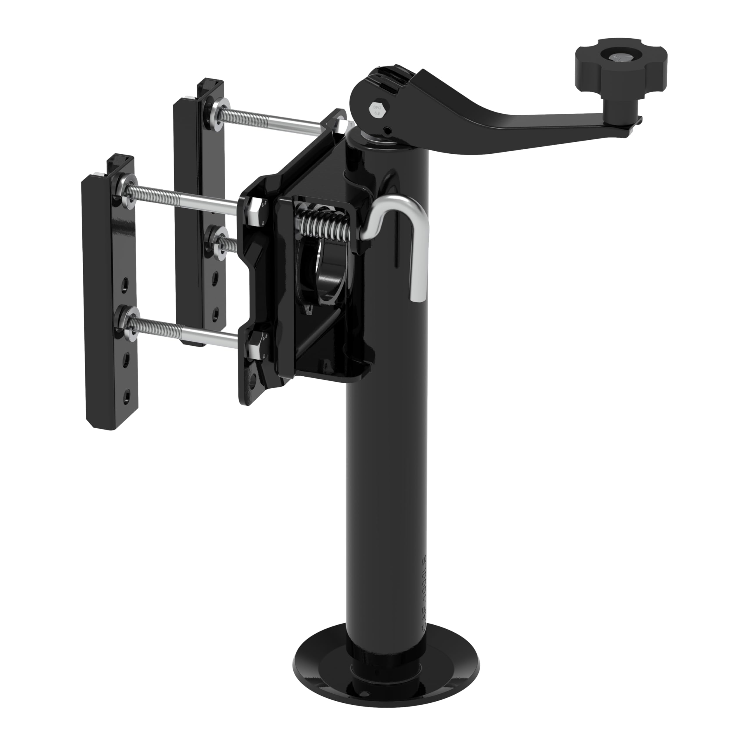 TowKing swiveling bolt-on trailer jack assembly for flexible mounting and stable support