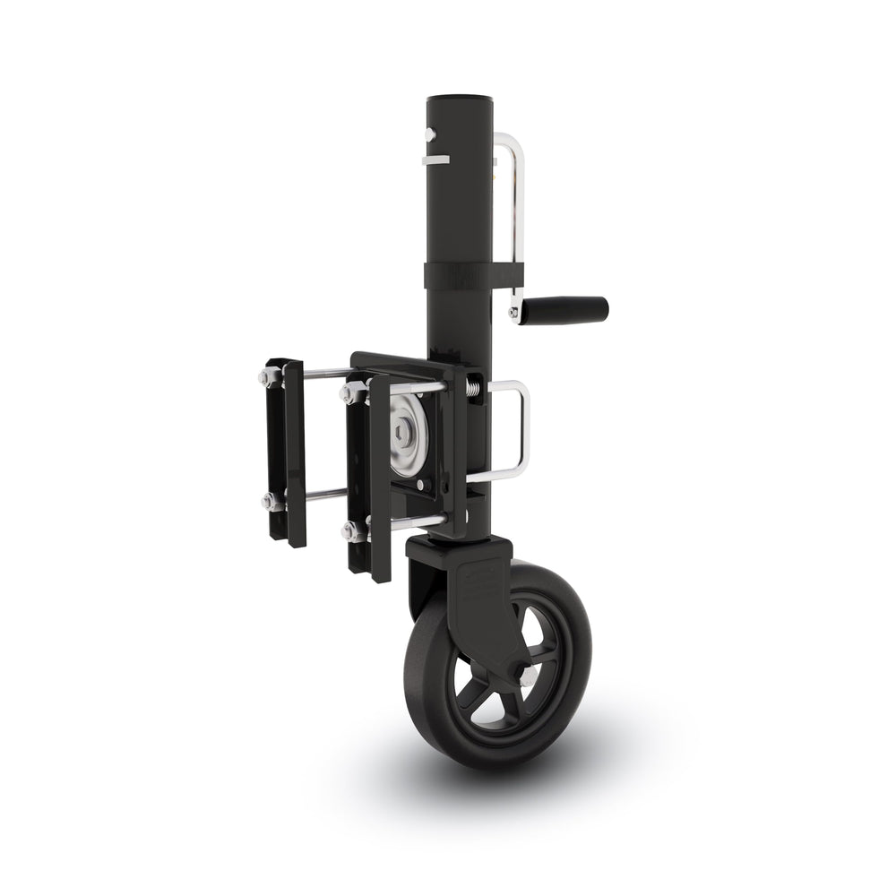 Towking black powder-coated finish protects against the elements.