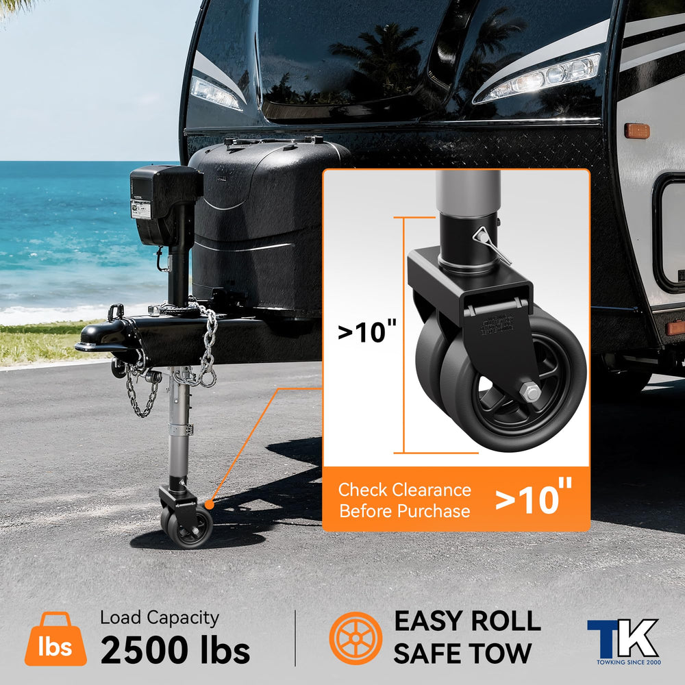 TowKing upgraded-spoked-wheels enabling smooth trailer movement.